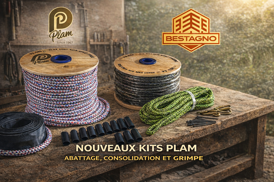 Mega nouveauté ! Nouveaux kits PLAM pour abattage, consolidation et escalade